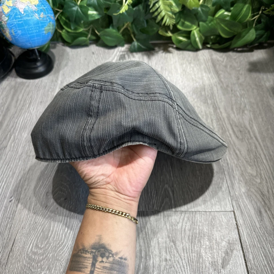 Gorra Plana Goorin Bros. Talla Mediana Rayas Newsboy Taxista Pesca Conducción Foto 3 de 4