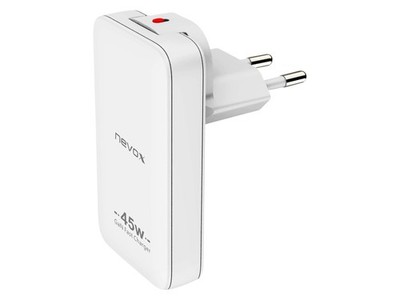 Nevox USB C PD/PPS + QC3.0 GaN Dual slim