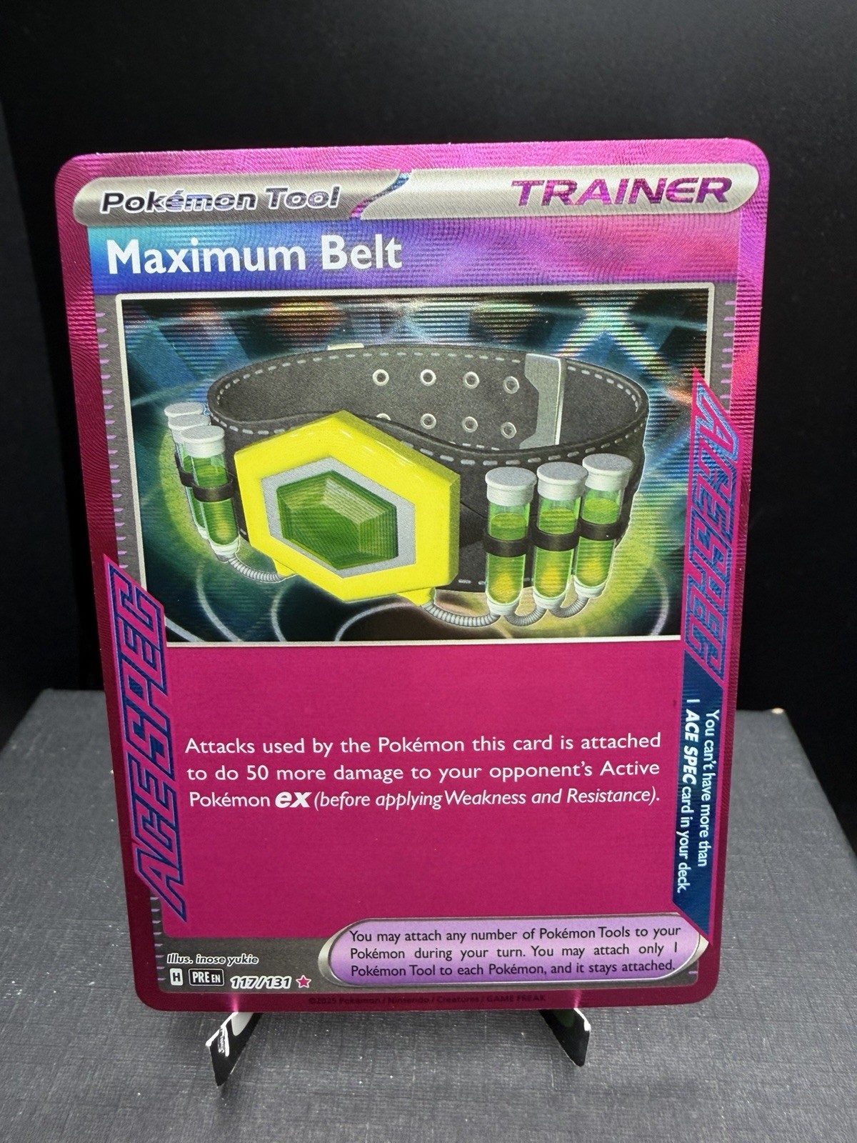 Pokemon TCG SV Prismatic Evolutions Maximum Belt 117/131 Ace Spec Ultra Rare NM