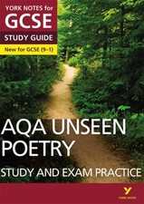AQA English Literature Unseen Poetry Study and Exam Practice York Notes GCSE -