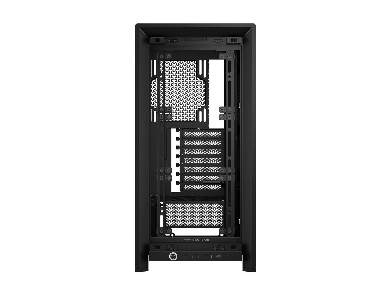 Корпус компьютера Corsair Frame 4000D из черной стали закаленного стекла ATX Mid Tower