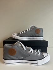 Converse CTAS Malden Street Grey Honey Mid Top Sneakers Shoes Men  s Sizes 8.5-13