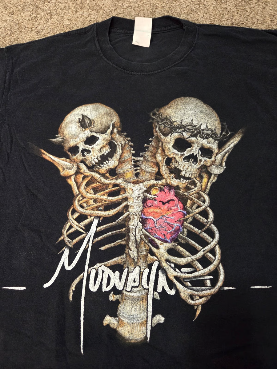 Vintage Mudvayne Band Skull Spine Dual Shirt Unisex Concert S to