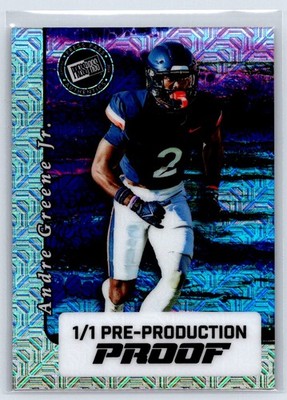 2025 Leaf Metal Collective Football Proof #1/1 Andre Greene Jr