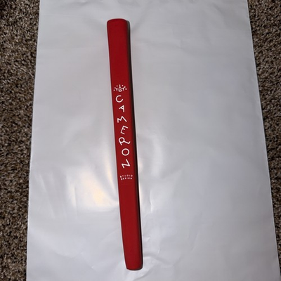 #ad Cameron red PISTOLINI Dancing Letters Putter Grip $33.00