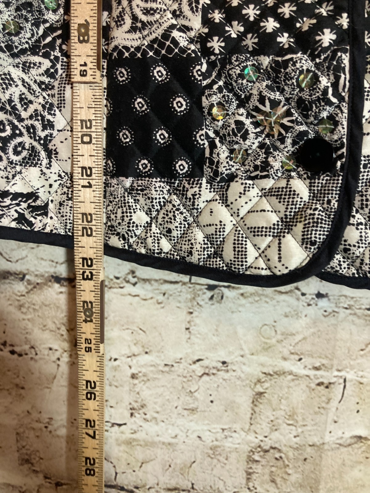 Silkland Patchwork Jacket Medium 100% Silk Quilte… - image 7