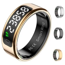 Smart Ring for Women with Display Screen, Sleep Ring for Men with 12# ROSEGOLD