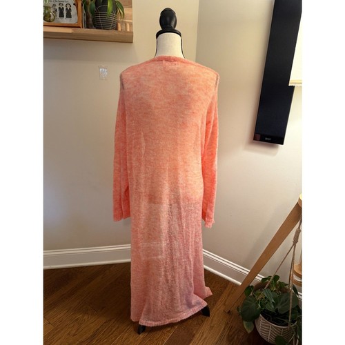 Anthropologie Duster Kimono Cardigan Pink One Size Boho Soft Lightweight OS - Picture 6 of 11