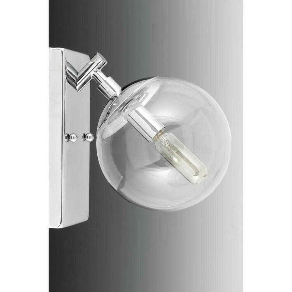 Luz de tocador Progress Lighting Mod 1 luz cromada pulida, vidrio transparente Foto 2 de 4