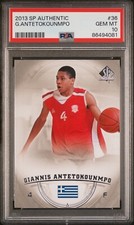 2013 SP Authentic Giannis Antetokounmpo #36 RC Rookie PSA 10 GEM MINT Bucks
