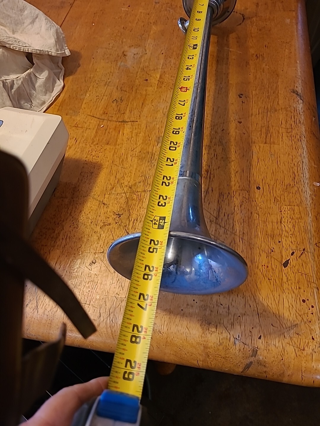 Vintage Grover Products Los Angeles 24.5" Chrome Air Horn w/ Bracket eBay