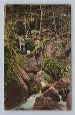 Anglin Falls BEREA Kentucky Antique Hand Colored Albertype Postcard Gorge ~1910s