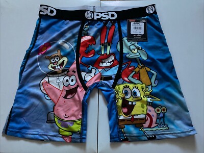 PSD MEN'S BOXER BRIEF / FIT MID / Bikini Bottom Gang  / MEN'S SIZE Large