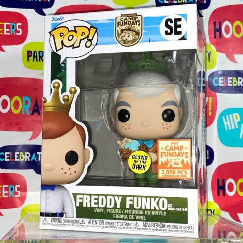 Freddy Funko as Mad Hatter Alice in Wonderland Funko Pop Camp Fundays 2000 PCS