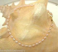 4.5MM SINGLE-STRAND CULTURED FRESHWATER PINK OVAL PEARL YP ANKLET 9"-11" #1