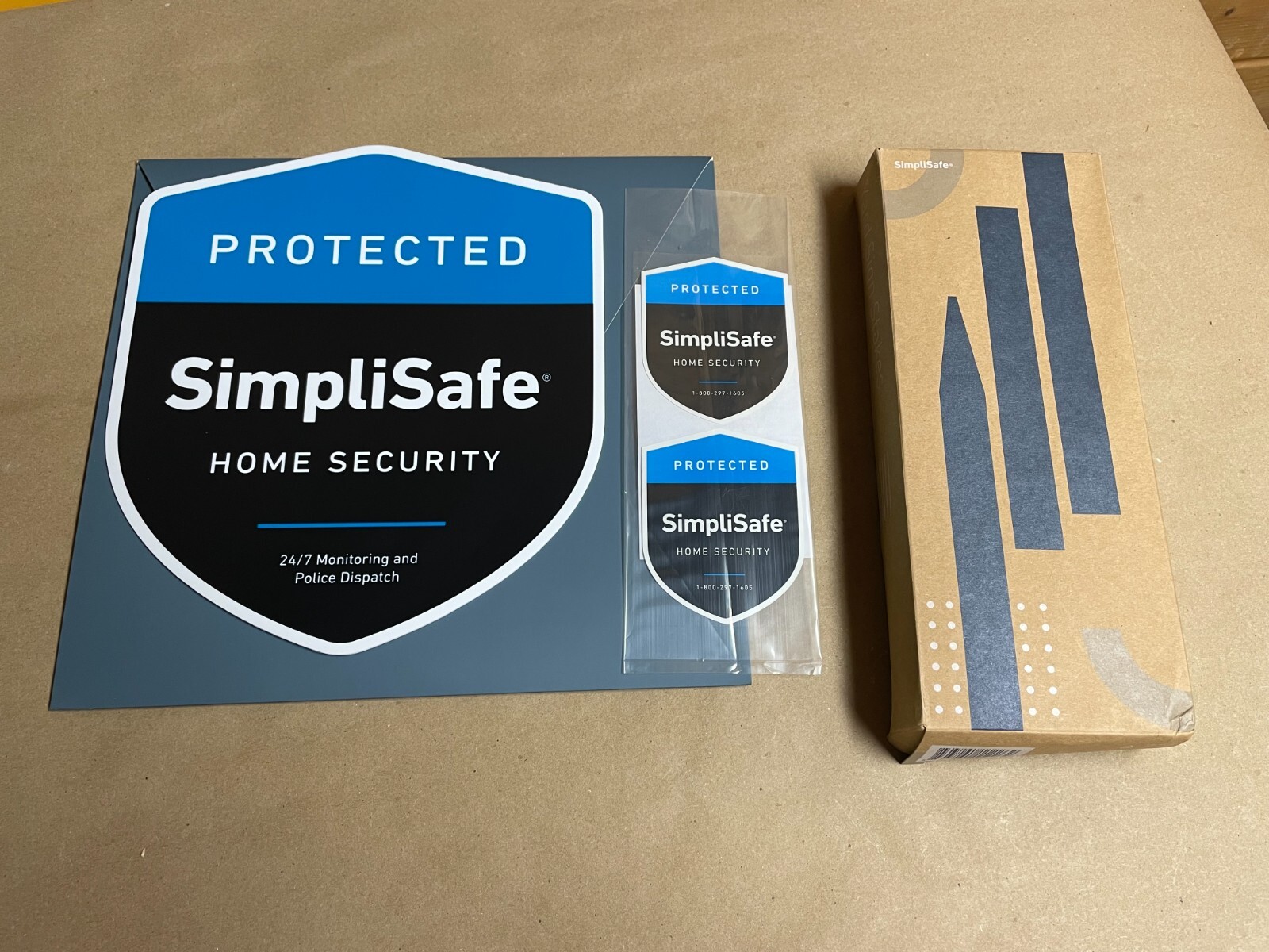 NEW SimpliSafe Home Security Yard Sign, Stake and Stickers eBay