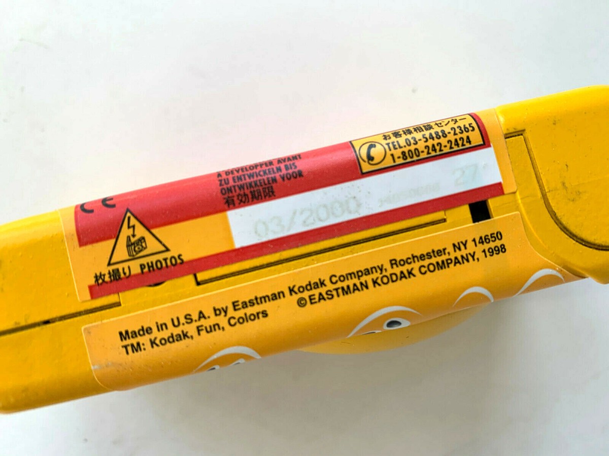 Kodak Fun Colors single-use disposable camera made for 1998