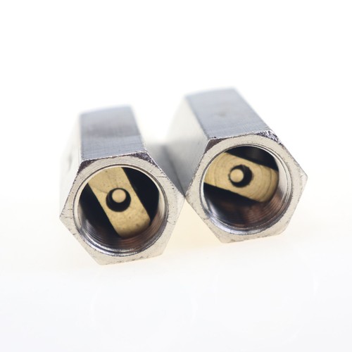 Válvula de retención unidireccional antirretorno 2 piezas de latón macizo 3/8" PT rosca aire gas agua - Imagen 4 de 6