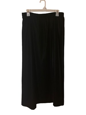 Talbots Black Velvet Maxi Skirt Women's Size 10 Petite Modest