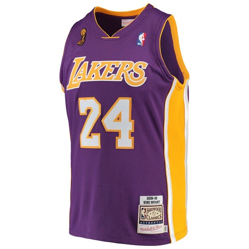 MITCHELL & NESS LA Lakers 2009 Kobe Bryant PURPLE FINALS PATCH AUTHENTIC JERSEY - Picture 16 of 24