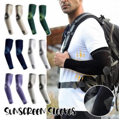 Ice Silk Sunscreen Arm Protection Sports Elastic Outdoor Arm Guard Sleeves Cover - Bild 1 von 4