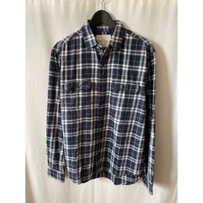 Aeropostale Navy Plaid Button Down Shirt Vintage M