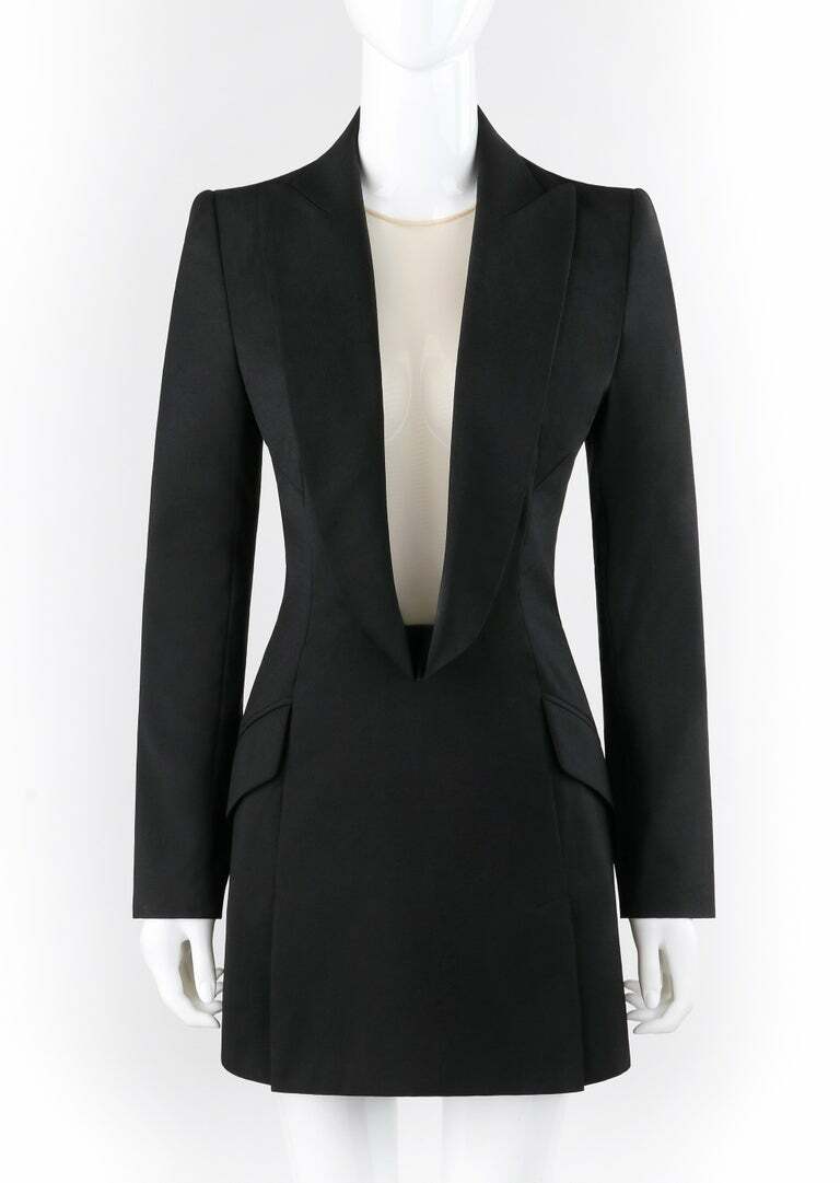 ワンピース Alexander McQueen Tuxedo Chemisier Dress $_57.PNG?set_id=880000500F
