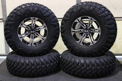 RIDGE 1000 30'' QBT 846 8 Ply RADIAL ATV TIRE 14'' VIPER M/B WHEEL KIT KAW11K