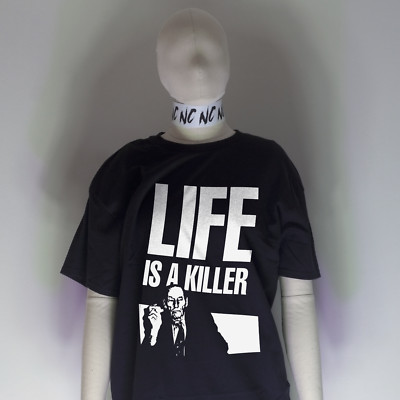 WILLIAM BURROUGHS Life is a KILLER Shirt | Industrial Kurt Vonnegut Nirvana