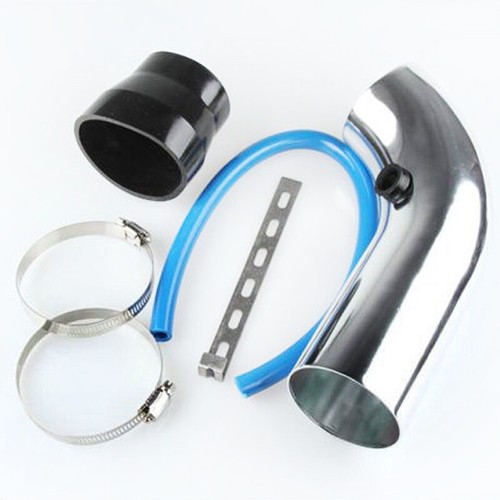 Kit de admisión de aire CNC para automóvil de 3" 76 mm filtro de admisión de aire frío abrazaderas de manguera de flujo de inducción - Imagen 7 de 15