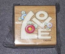 Rubber Stamp - Love - 2" Square - New