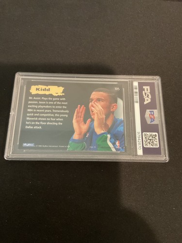 JASON KIDD~1994 Emotion PSA 8 Near mint MINT - Picture 3 of 3