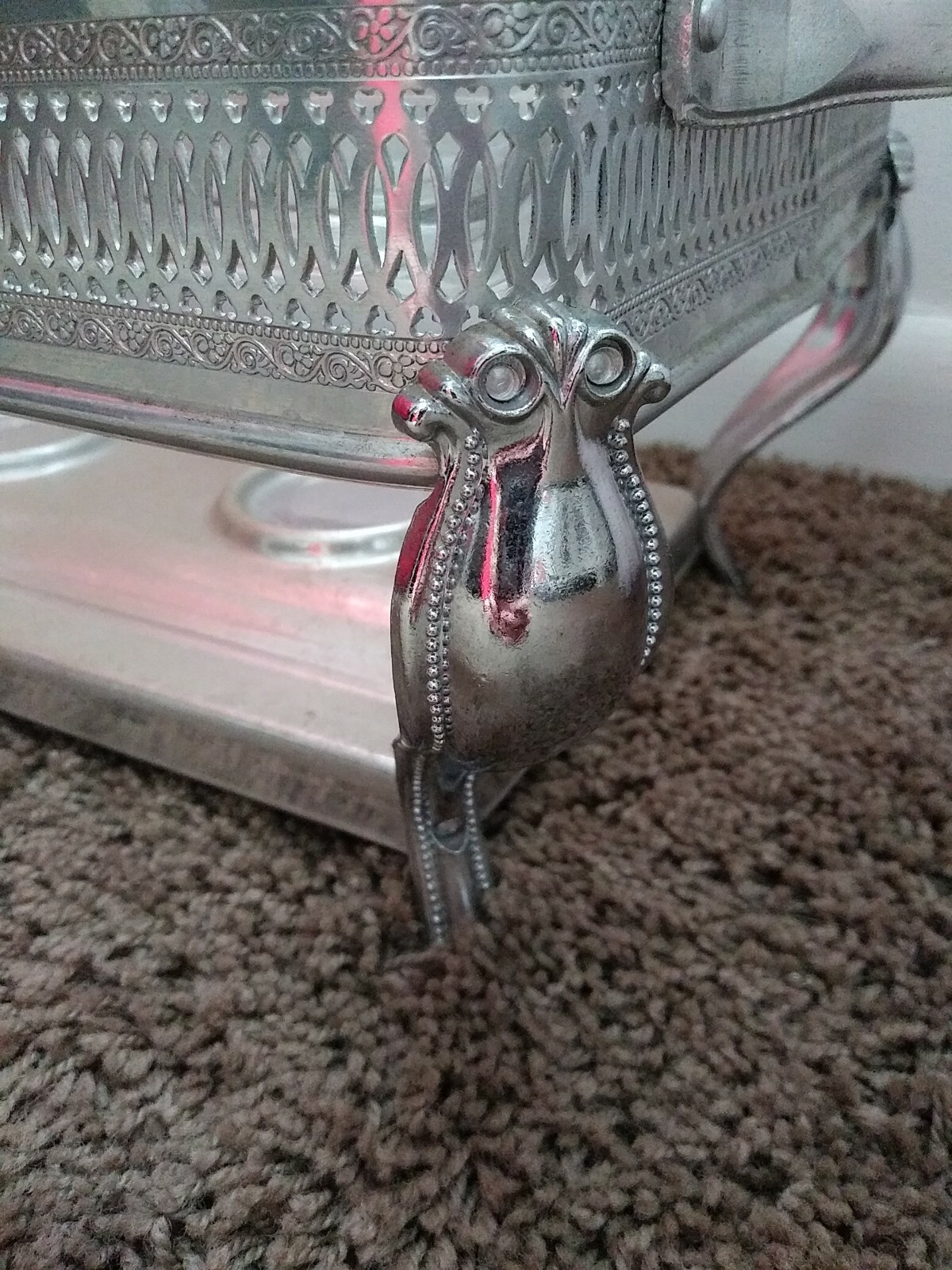 Pyrex Chafing Dish Silver Plate Holder And 2 Sterno Holders eBay