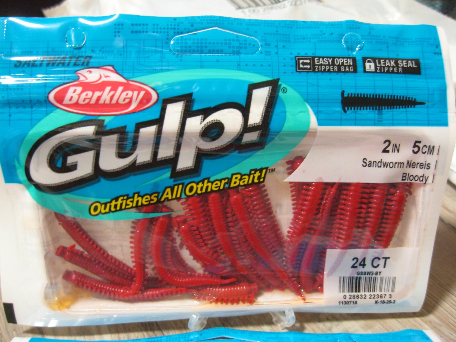 Berkley Gulp! 2 Sandworm - Bloody