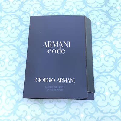 ARMANI CODE GIORGIO ARMANI EAU DE TOILETTE 0.04 fl oz ea Pour Homme Men s SAMPLE