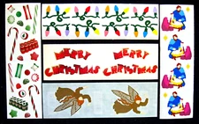 Mrs Grossman Vintage 'Christmas' Themed Sticker Lot **Five Full Sheets**