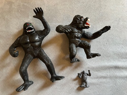 Lot Vintage 1976 Imperial King Kong Gorilla Ape Action Figure - Picture 2 of 5