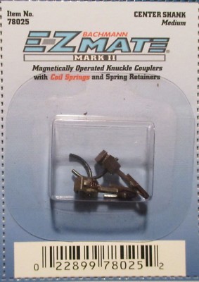 Bachmann 78025 E-Z Mate 2 x MK2 Magnetic Knuckle Couplings Centre Shank Medium