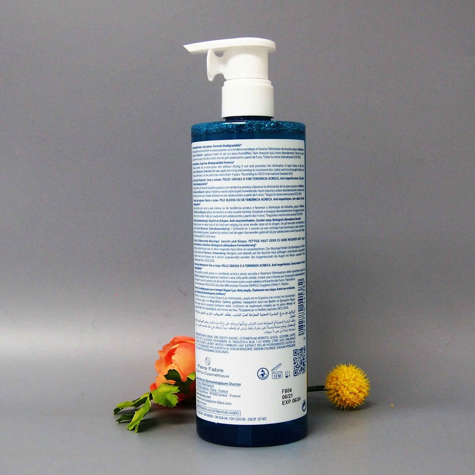 Ducray Keracnyl Foaming Gel 400ml / 13.5oz EXP. 06/2024 (Face and body