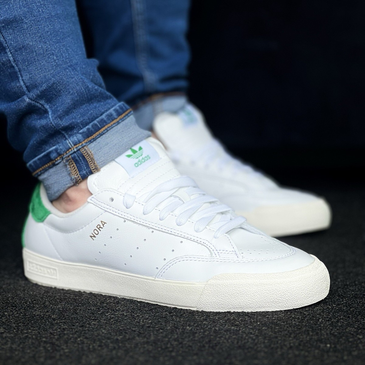 Adidas Nora Men's Skate Shoe Athletic Sneakers White Trainers