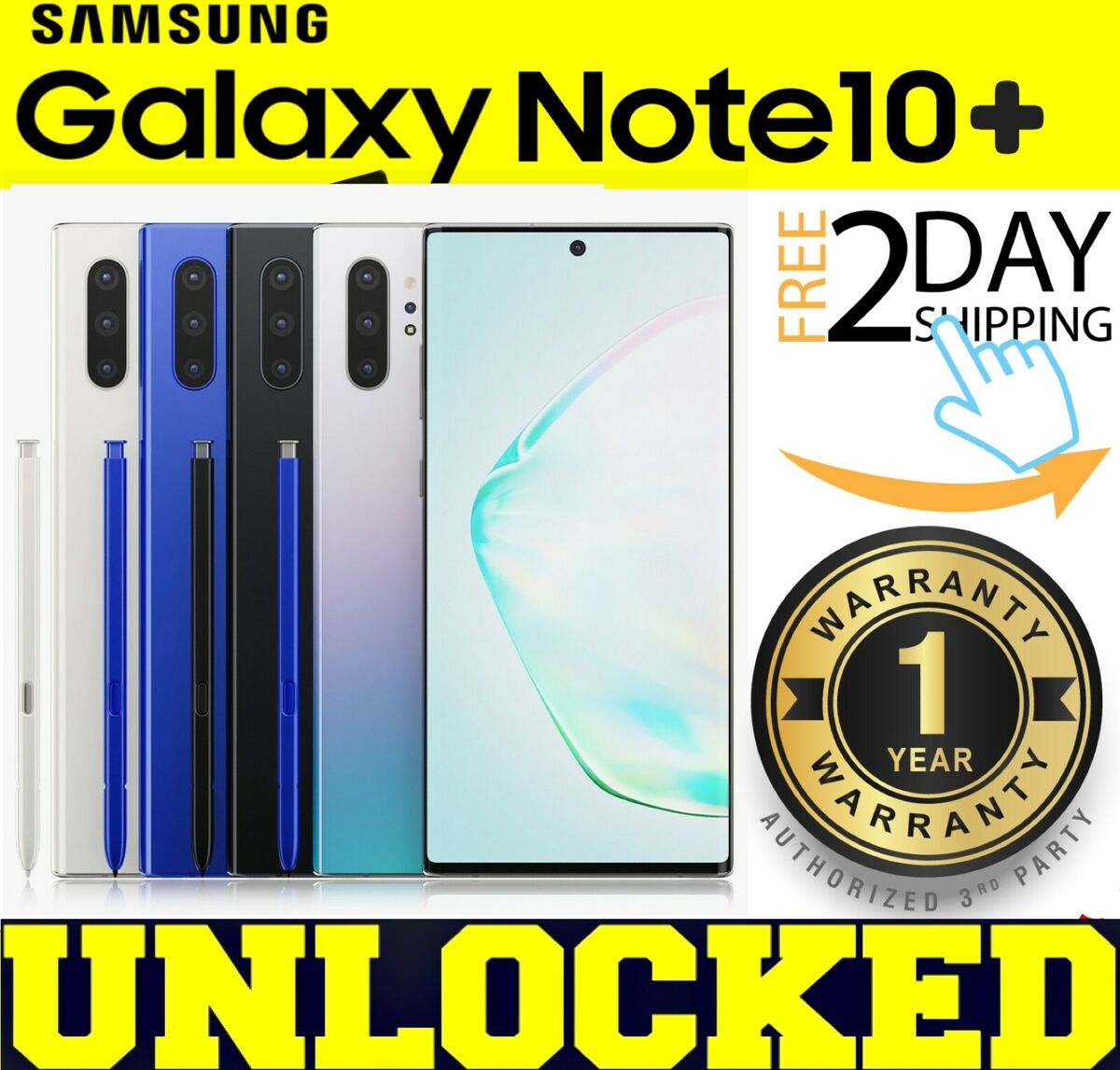 Samsung Galaxy Note 10 Factory Unlocked Cell Phone with 256GB