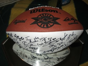 walter payton signed football