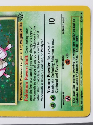 HOLO Venomoth 13/64 NM / M - 1999 Jungle Pokemon Card - $2 Combined Shipping | eBay HOLO Venomoth 13/64 NM / M - 1999 Jungle Pokemon Card - $2 Combined Shipping | eBay