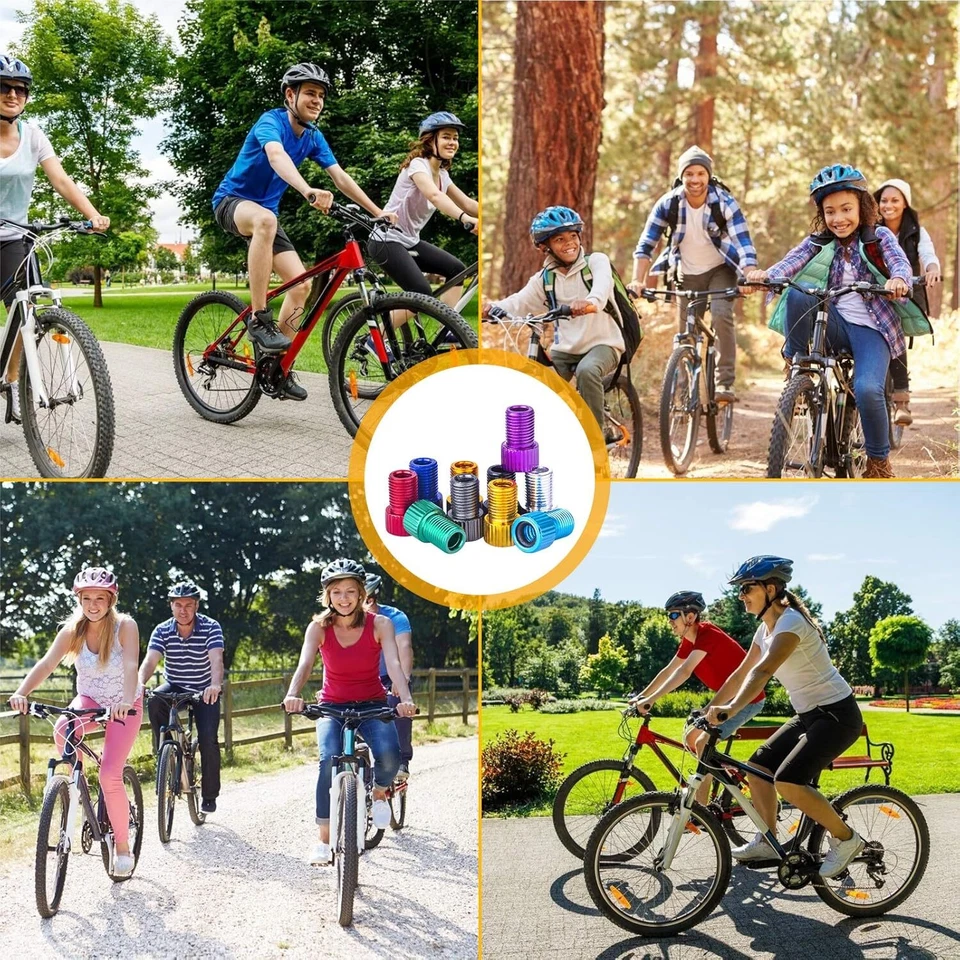 Convertidor adaptador de válvula Presta a Schrader de 20 piezas para tubos de neumáticos de bicicleta Foto 4 de 4