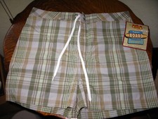 Vintage Womens Route 66 K-Mart Mom Shorts Plaid Polyester Cotton Size 12 NWT