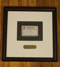 Framed AMEX American Express Credit Card exp April 30, 1959 Rare 2017 copy