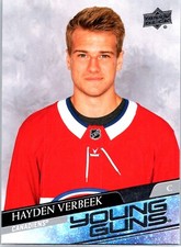 2020-21 Upper Deck Extended HAYDEN VERBEEK Young Guns #714 Canadiens