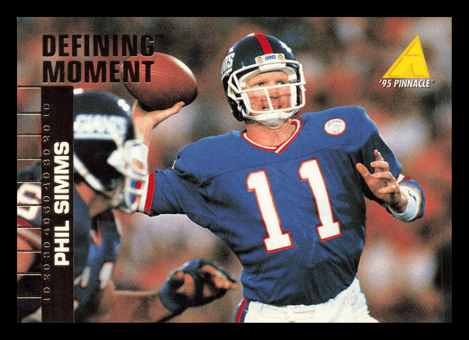 Phil Simms #243 1995 Pinnacle Club Collection New York Giants
