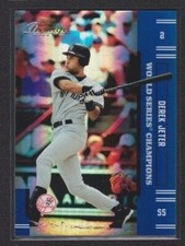 2005 PLAYOFF PRESTIGE WORLD SERIES FOIL CHAMPIONS #2 DEREK JETER YANKEES 1/19 NM