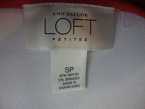 NEU Anne Taylor Loft Petites Damen rosa Stretch Langarm Pullover Bluse SP - Bild 3 von 3